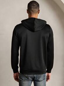 Manfinity VCAY Sweat-shirt à capuche décontracté et ample à manches longues tricoté pour hommes, mode et jeune pour un port quotidien