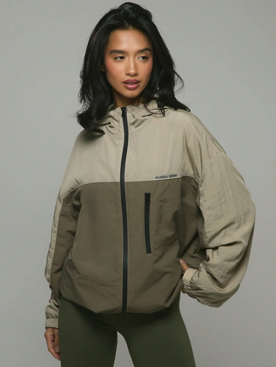 Musera Sport Waterproof Shell Hooded Jacket, Padel, Tennis, Pickleball - Multicolor - View 1