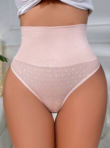 Plain High Waist Shaping Underwear Light Luxury Sexy