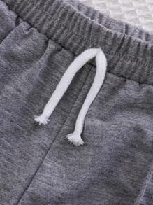 2 Pieces Baby Boys' Casual Cartoon Character Print Pants Set - Multicolor - View 5