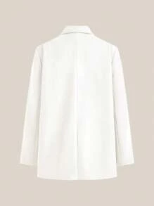 Maija New Years Women Long Sleeve Simple Versatile Blazer,Autumn/Winter - Beige - View 8
