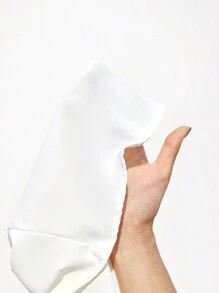 Maija بلوزة أنيقة بأكمام طويلة فضفاضة لحفلات المناسبات مزينة بالراين ستون والتقسيمات المفرغة في الياقة والأساور ، بتصميم أبيض مناسب لفصل الربيع المبكر / الربيع ، تصميم عملي وأنيق للحفلات الحضرية - أبيض - مشاهدة 7