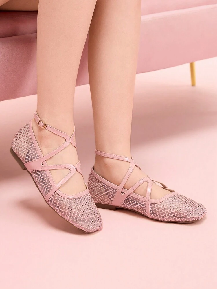 CUCCOO DOLLMOD Comfortable Round Toe Floral Print Women's Flat Shoes Spring Shoes Spring Break Easter