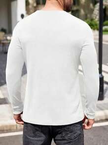 Manfinity Sport Corelite 男士纯色简约运动 T 恤，休闲日常穿着