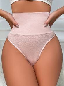 Plain High Waist Shaping Underwear Light Luxury Sexy