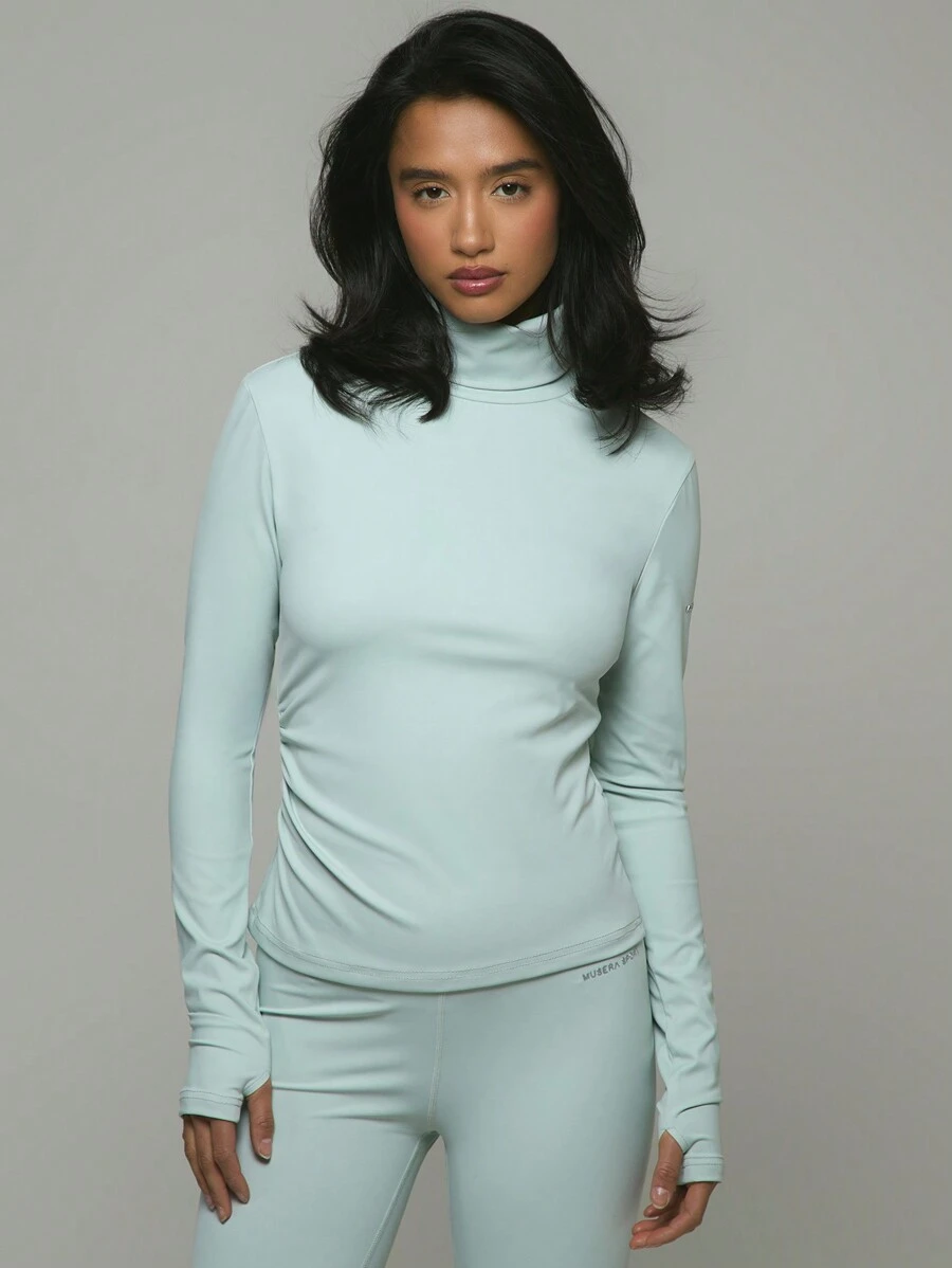 Musera Sport Extreme High Neck Tee ,Padel, Tennis, Pickleball Gym Fitness - Baby Blue - View 1