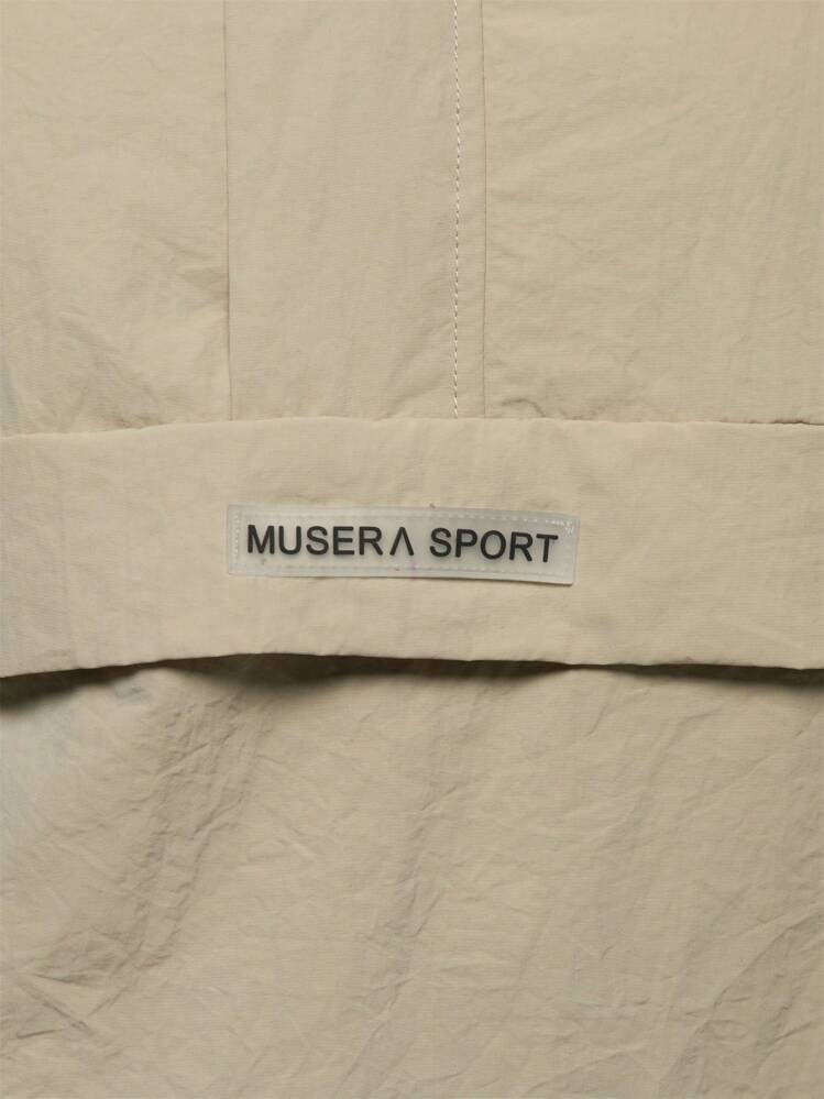 Musera Sport Chaqueta con capucha con cremallera media y detalles de bolsillo con logo de nailon, para y verano, chaqueta impermeable, senderismo, activa, deporte casual, vacaciones, festival, ropa urbana, invierno, vuelta al colegio, fitness, salón, uso diario, invierno, - Gris - Añade 6