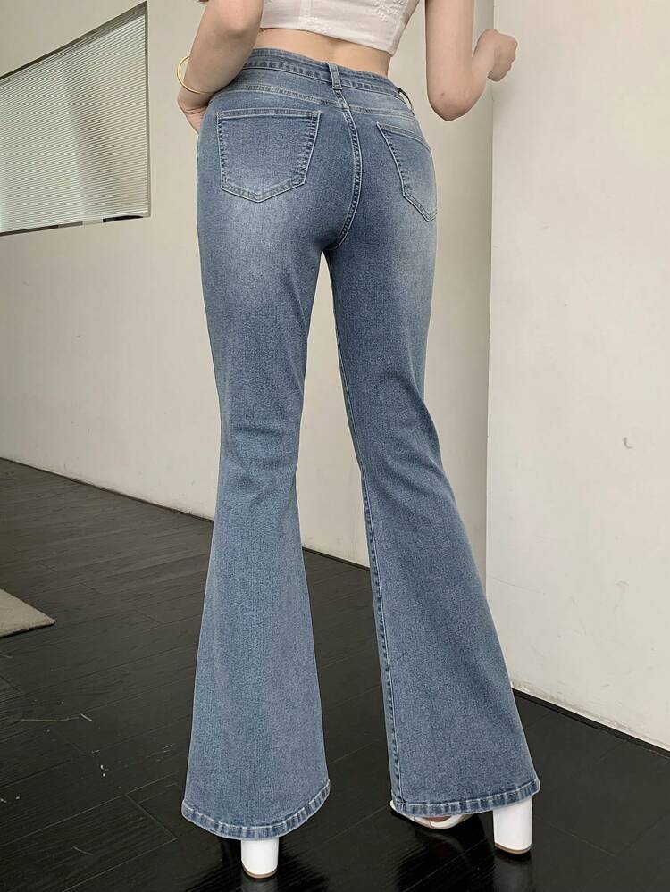 Vintage Western Style Women's Flare Jeans