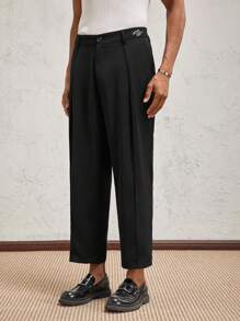 AKNOTIC Party Men's Loose Fit Metallic Snake Graphic Print Tapered Casual Trousers, Suitable For Daily Wear, Spring/Summer, Wedding, Vacation, Graduation Gift - Black - View 6