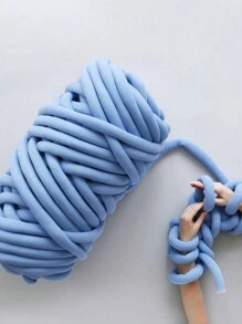 1pc 500g Chunky Yarn For Hand Knitting Blanket,Vegan Super Soft Giant Yarn For Arm Knitting,DIY Yarn Blanket For Pet Bed,Bulky Yarn Tube For Pillow,Bulky Yarn,Bags,DIY Craft (Multiple Colors Optional) - Multicolor - View 8