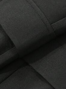 FRIFUL Mono negro para mujer, pantalón de pierna recta con cuello en V y sin mangas, monos de primavera para mujer