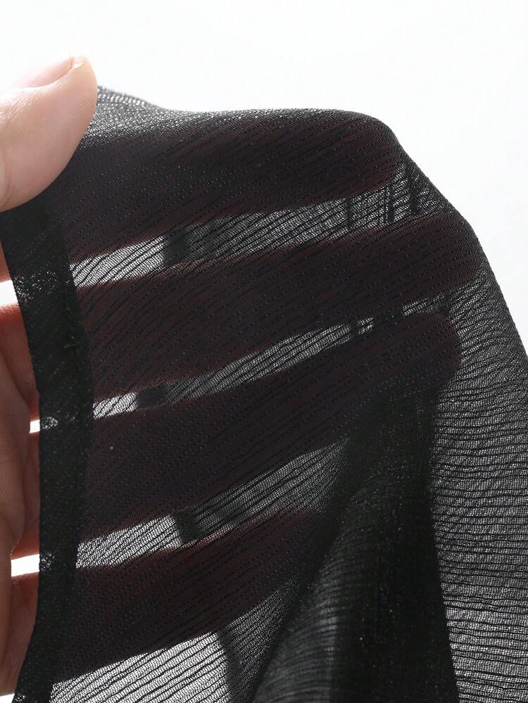 Plain Ruffle Sleeve Mid-Long Length Elegant Women's Shirt,Fall Women Clothes Long Sleeve Top