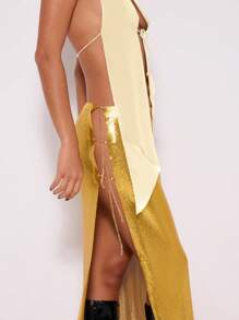 MUSERA 露背系带吊带露背纯色上衣，适合派对、生日、夏季假日、伊比沙岛海滩装、节日外出、秋季穿着