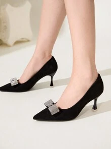 CUCCOO CHICEST Women's Autumn/Party Chic Pointed Toe High Heel Pumps Spring Shoes Spring Break Easter - Black - View 11