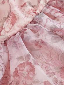 SHEIN MOD Rochie scurtă vintage cu imprimeu floral pentru femei, rochie grafică vintage, rochie pentru invitați la nuntă, rochii elegante pentru femei, rochii de ziua de naștere pentru femei, Ziua Îndrăgostiților, gotică, rochie cu corset, Fairycore, ținută de concert pentru femei, casual simplă și la modă, ținută de ziua de naștere, ținute de seară pentru femei, ținută de Anul Nou Chinezesc, ținute de vacanță pentru femei, ținută de concert la țară, ținută de petrecere a ceaiului, ținute de brunch pentru femei. - Multicolor - Vizualizare 6