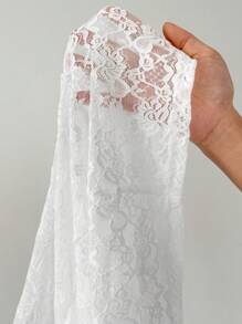 INAWLY Women Lace Design Backless Sleeveless Top With Contrasting Colors - White - View 4