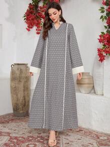 Al Najma Spring-Summer 2025 New Muslim Fashion Dress, Traditional Islamic Arabic Long Dress, Arabian Dresses
