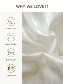 1 vỏ gối satin kẻ sọc (không bao gồm ruột gối), tương tự như vỏ gối lụa, quà tặng trang trí phòng Giáng sinh, phù hợp cho cả nam và nữ. - trắng - Xem 2