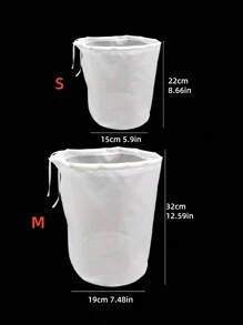 1 pc Tas Filter Padat - Putih - View 3