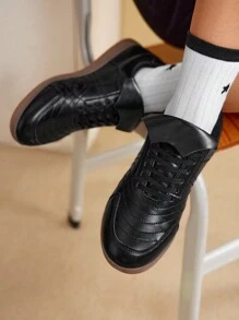 CUCCOO EASI Women's Casual Oxford Sole Sneakers For Outdoor Commute Tainers - Black - View 5