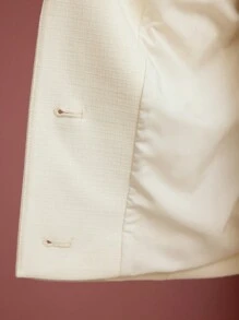 MOTF PREMIUM 结构化纽扣西装外套 - 杏色 - 查看 9