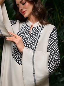 Al Najma 阿拉伯风格连衣裙，适合迪拜、印度尼西亚、土耳其、卡夫坦和贾拉比亚，朴素