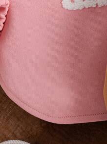 2 piezas Jerseys casuales y lindos para niñas bebés, rosa y marrón, para primavera y otoño