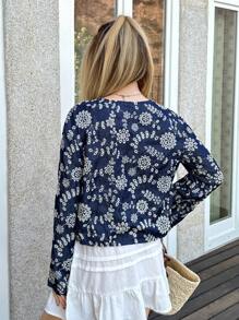 SHEIN Forever 21 春夏女士情人节/休闲/复古/节日/乡村音乐会/早午餐/返校节/复活节/宾客/茶会/基本款/音乐会女士/舞会/婚礼/狂欢节/正式/西部/鸡尾酒会/俱乐部/春季服装/生日/可爱/优雅/外出/度假/办公室/机场/2000 年代风格/街头服饰/杏色吊带套头衫 - 藍色 - 查看 2