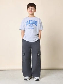 SUMWON Youth Oakland City T-Shirt Varsity Athletic Style Collegiate Sport Number 23 Jersey Baseball Basketball Streetwear University Team Casual Summer Urban