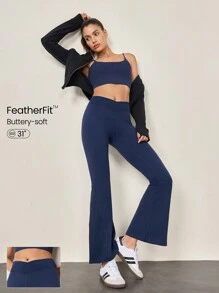 GLOWMODE 31英寸featherfit™ V字高腰大擴腳褲 - 藏蓝色 - 查看 10