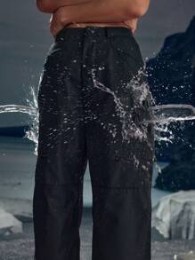 In My Nature Women's Solid Color Casual Versatile Outdoor Pants - Black - View 4