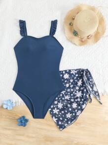 Teen Girl Swimsuit (Random Print) - Multicolor - View 1