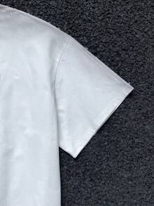 Manfinity VCAY Men's Loose Knit Short Sleeve T-Shirt, Minimalist Fashion & Casual Everyday Wear