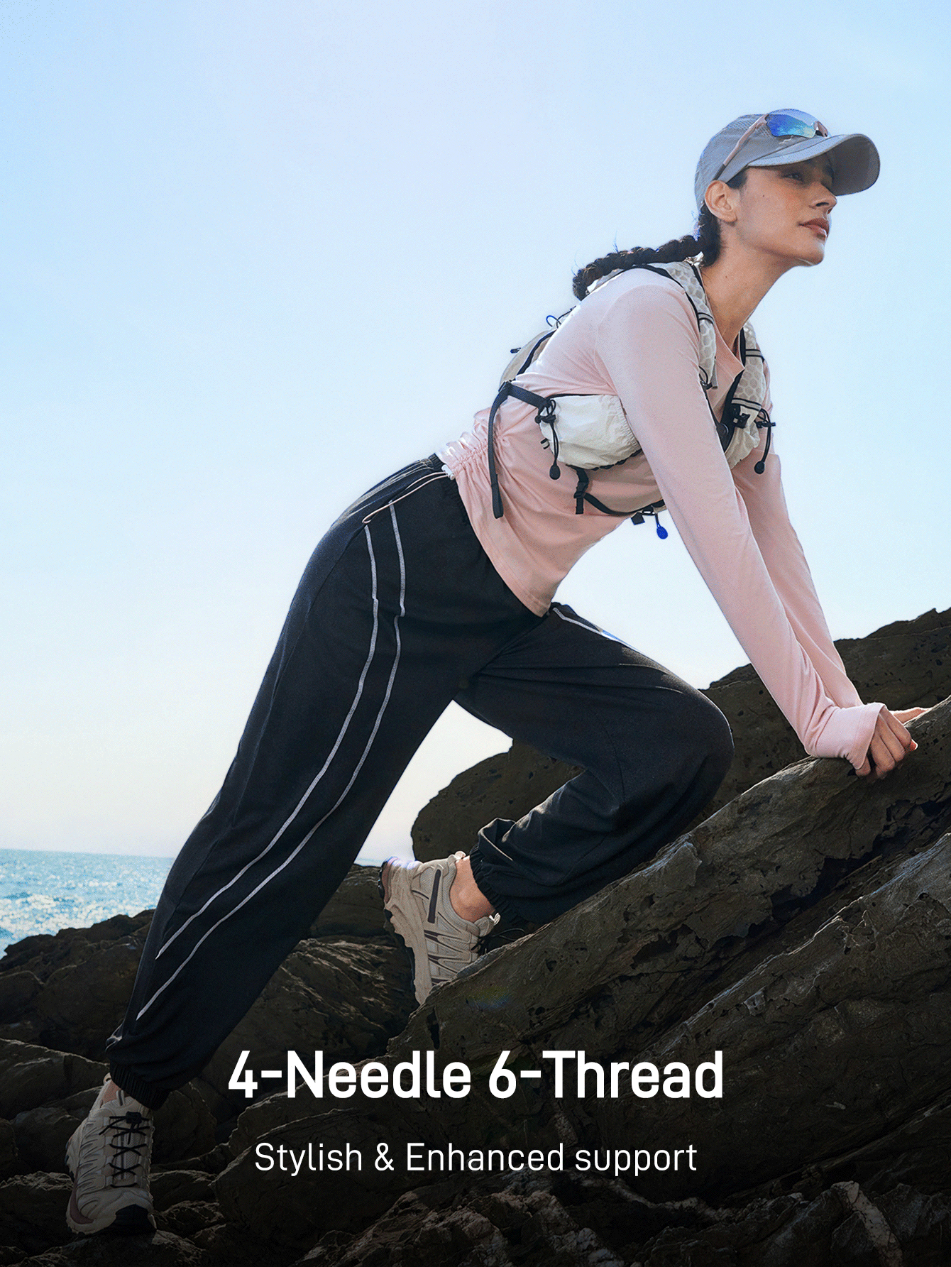 In My Nature In My Nature Damen Linie Patchwork Lässig Outdoor Trainingshose, Jogginghose