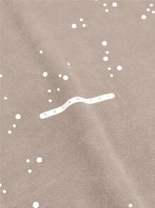 NEON BLANC Men's Street Style Knitted Salt Distressed Rhinestones Long Sleeve Hoodie, For Fall Winter - Camel - View 6