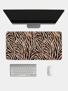 ROMWE Grunge Punk 1 件时尚豹纹防滑防水加厚鼠标垫 - 黑色 - 查看 2