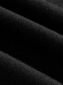 SHEIN EZwear Conjunto de 2 piezas con top camiseta y estampado de leopardo en negro y blanco, para mujer de talla grande, para primavera/verano