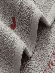 1pc 29.1in-13.4in Thicken Towels Heart Decorative Hand Towels Face For Face Wash Soft And Absorbent (Random Style)