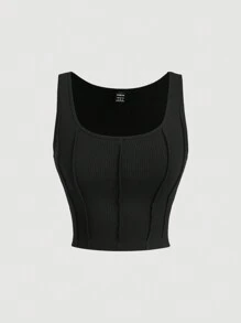 SHEIN MOD 2pcs Grey Asymmetrical Versatile Women Sweatshirts Set In Fall/Winter - Burgundy - View 5