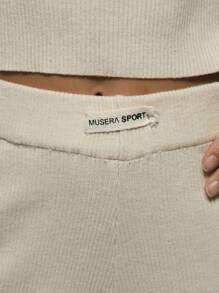 Musera Sport Women Ribbed Sports Sweater Pants Gym Fitness