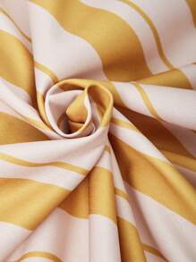 SHEIN Casuvi Kids 1pc Older Boys Letter Graphic Striped Polo Shirt, Retro Summer New Arrival - Multicolor - View 5