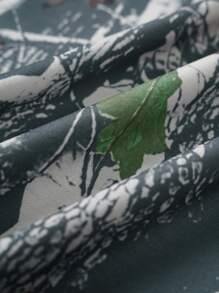 男士树叶迷彩圆领运动衫，休闲户外运动 - 卡其色 - 查看 7