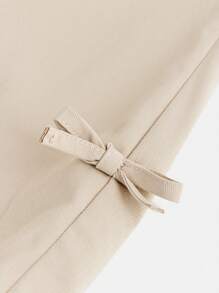 SHEIN Leap Crew Tween Girls' Loose Casual Cargo Wide Leg Pants - Apricot - View 4