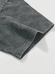 PAVTROS Manfinity Streetrush Manfinity Streetrush Men's Casual Star Print Short Sleeve T-Shirt, Summer Cotton Tees Cotton Tshirts For Men Cotton Tshirts Men Cotton Tops Men,Hip-Hop Street,Boy Friend Gifts,Streetwear Men - Grey - View 5