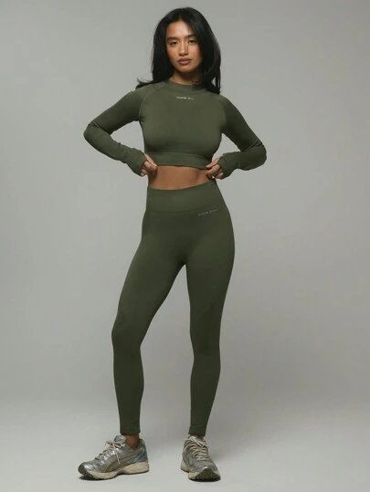 Musera Sport 高腰无缝标志运动紧身裤健身徒步女式健身房健身