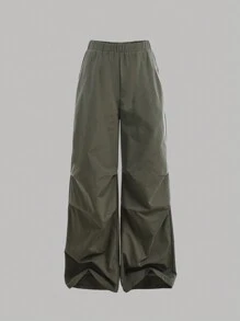 SHEIN Girlism 3pcs/Set For Teen Girls, Black & Beige, Fall/Winter, Casual Versatile Streetwear Style, Matching Family Outfit, Back To School, Solid Color Hollow-Out Jacquard Knit Tank Tops, Sleeveless, Relaxed Graduation Outfit. - Multicolor - View 6