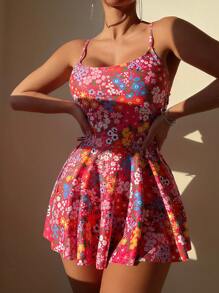 Swim Mod New Printed Skirt Bikini Set - Copyright Purchased Summer - Multicolor - View 4