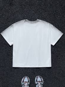 Manfinity VCAY Men's Loose Knit Short Sleeve T-Shirt, Minimalist Fashion & Casual Everyday Wear