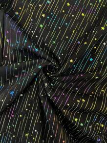 SHEIN Unity 大码高腰喇叭裤，日常休闲装 - 黑色 - 查看 7