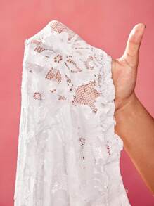 Oxana Blusa holgada de mujer con escote en V de encaje transparente, bajo asimétrico, estilo bohemio, ideal para verano, salidas, festivales, playa, conciertos, vacaciones, uso casual y de oficina, estilo occidental, boho, ropa de calle